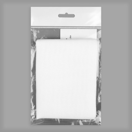 Canvas for embroidery, uniform interweaving, 50 × 50 cm, white color-1