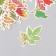 Stickers for creativity "leaves" embossing gold set 48 pcs 9x7x0.8 cm