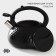A kettle with a stainless steel whistle Magistro Glow, 3 L, Induction, Soft-Touch handle, Black color