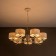 Suspended chandelier Citilux "Tilda" CL469170, 76x76x30 cm, 7x75W, E27, white color