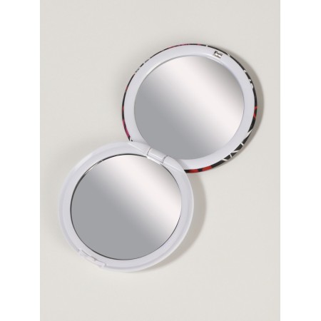 Mirror folding circle (2) C/took D7.3cm grl pwr black layer packet QF-4