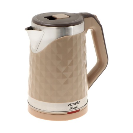 Electric kettle Viconte VC-3295, plastic, fire, 2 l, 2000 watts, beige
