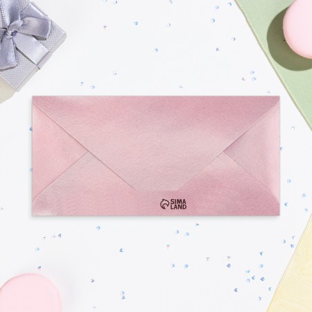 Money envelope "Happy Birthday!" Pink roses, 16.5x8 cm-2
