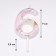 Candle in the “White Marble” cake, number “6”, giant, 9 cm