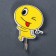 Hooks self -adhesive "running smiley", 2 pcs, drawing mix