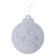 Christmas tree decoration for painting "Bear" 4 pcs., Brush