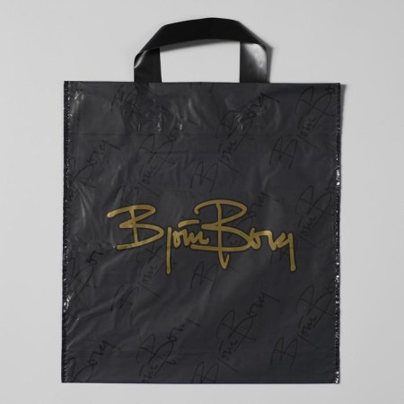 Borg package matte, plastic with loop pen, 30x32 cm, 70 μm