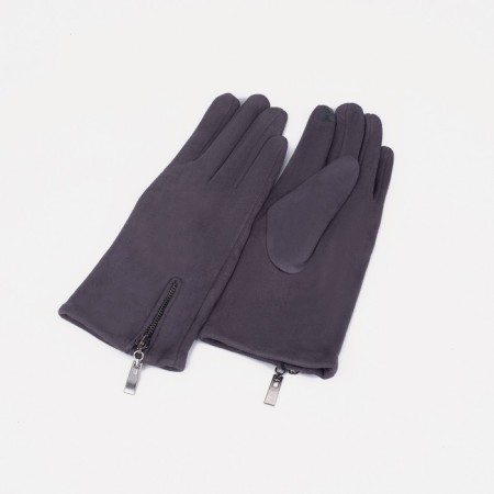 Gloves, size 8, without insulation, gray color