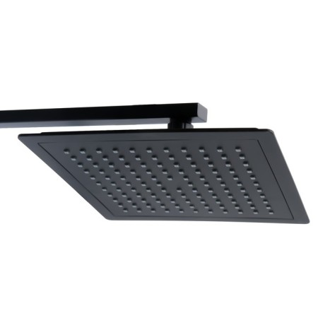 Showing system Accoona A83306F, one -leaf, thermostat, tropical shower, watering can, black-1