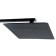Showing system Accoona A83306F, one -leaf, thermostat, tropical shower, watering can, black