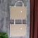Double photo frame on braid L-2 15x21 cm white (plastic screen)