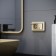 The W1172210 Double moisture protection socket, with grounding, with protective lids and curtains, champagne Riflene