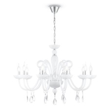 Люстра Maytoni DIA011PL-10W, E14, 10х40 Вт, 810х810х1860 мм, белый