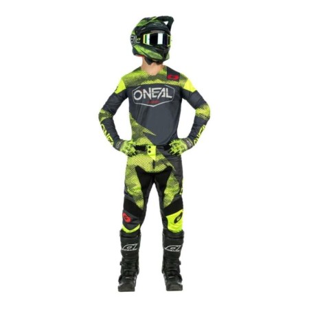 Jersey O’Neal Mayhem CoverT, Male, Size l, graphite, yellow-2