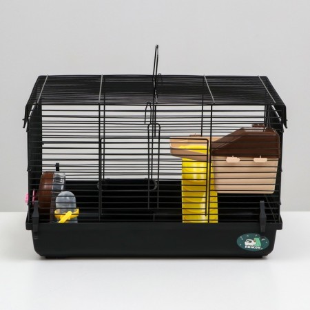 A cage for rodents "Pijon", with a filling of 47 x 30 x 27 cm, black-1