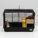 A cage for rodents "Pijon", with a filling of 47 x 30 x 27 cm, black