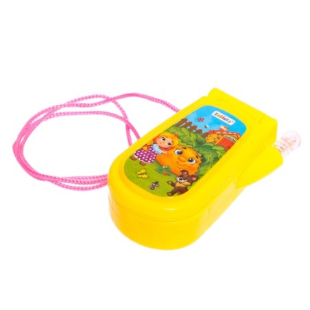 Musical telephone "Fairy Tale", Russian voice acting, lighting effects, works from batteries, mix-4