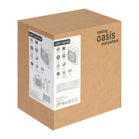 Exhaust Oasis Loft 125/183, D = 125 mm, 16 W, 36 dB, 183 m³/h-6