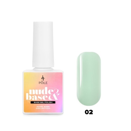 Color base Pole Nude Base, No. 02 Mint Rose, 8 ml