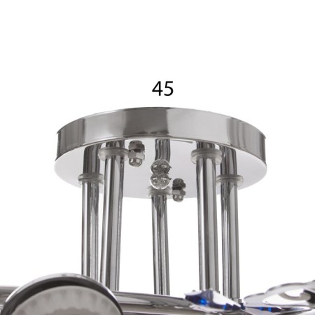Bell chandelier BP 5x40W E27 Chrome Model: 2612356-4