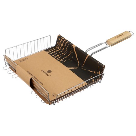 Ground grill Universal Maclay, 25x31 cm, chrome steel, for barbecue-6