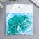 Decor for creativity plastic "Ring for the chain" azure set 25 pcs 2.3x1.65 cm