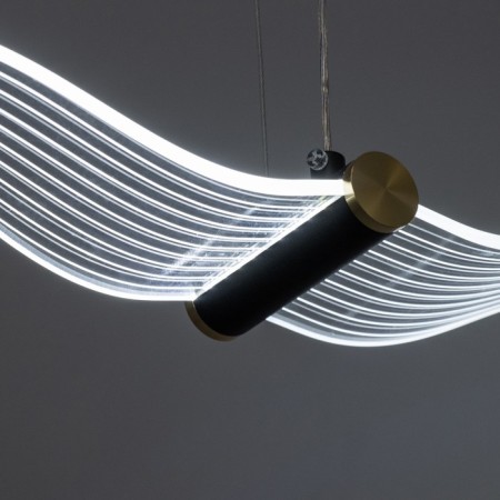 Light "Bird" LED 12W 3000-6000K gold 5x30x5cm-5