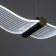 Light "Bird" LED 12W 3000-6000K gold 5x30x5cm
