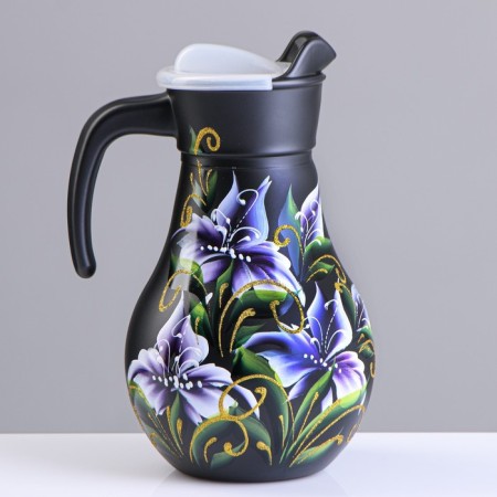 Set for juice with tray "Iris" Art painting, 6 glasses 1250/200 ml-2