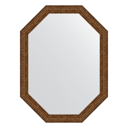 Mirror in the baguette frame, vignette aged bronze 56 mm, 60x80 cm