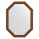 Mirror in the baguette frame, vignette aged bronze 56 mm, 60x80 cm