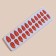 Patch nails, 24 pcs, with adhesive plates, almond shape, coral color