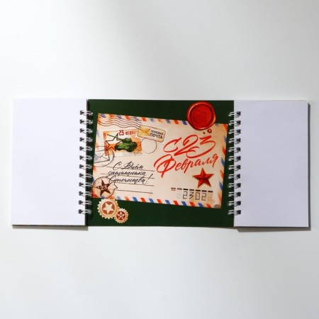 Double notebook on the crest, soft cover, size 15x12cm, 48 liters of "Mail"-3