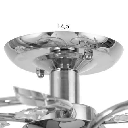 Viola chandelier 5x40W E27 Chrome Model: 2612379-7
