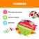 Developing game with clothespins "Forms, vegetables and fruits", according to the Montessori methodology