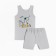 A set for a boy (T -shirt, panties), gray/dino color, height 92 cm