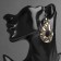 Earrings Metal "Atmosphere" drop, color gold