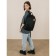 Backpack school textile SPECILA, 46x30x10 cm, vertical pocket, black color