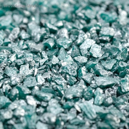 Soil "Emerald metallic" decorative sand quartz, 250 g, fr. 1-3 mm-2