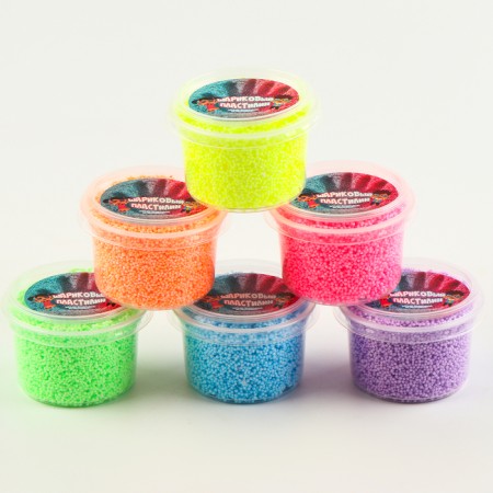 Ball plasticine, container 100 ml, mix-10