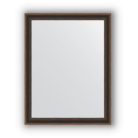 Mirror in the baguette frame - twisted mahagon 28 mm, 35 x 45 cm, EvoForm