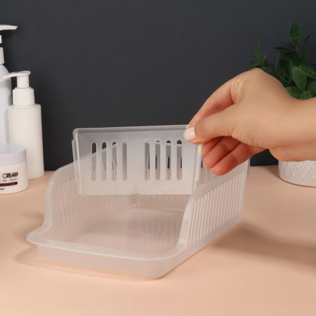 Organizer for storing cosmetic supplies "Prestige", 23 × 16.1 cm, the color is transparent-3