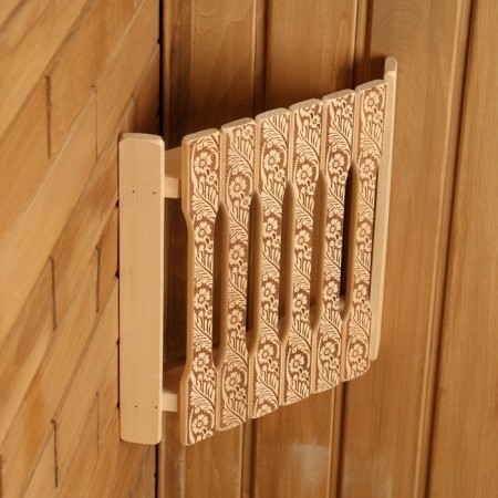 Layer wooden corner flat "Russian patterns" 29.5x27.5x6 cm-4