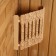 Layer wooden corner flat "Russian patterns" 29.5x27.5x6 cm