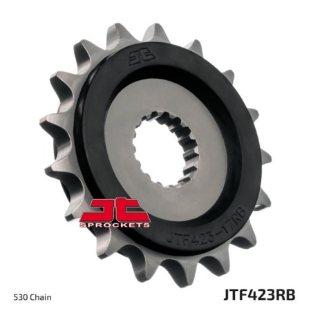 Front Presenter Star with Dampfer JTF423RB, chain 530, 17 teeth