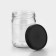 A set of glass cans with a black polymer lid, TO-82 mm, 450 ml, 6 pcs.