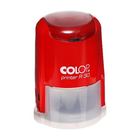 Equipment for round printing automatic Colop Printer R30, diameter 30 mm, with a lid, red body red-7