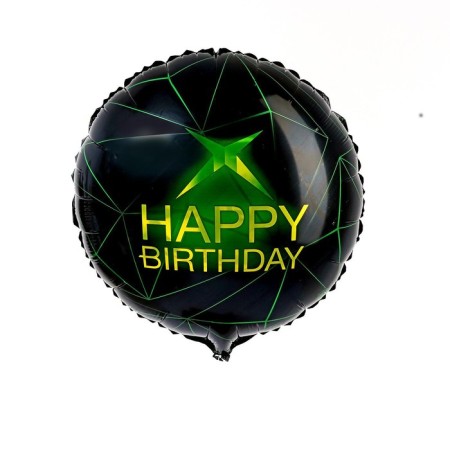 Foil ball 18 "Happy Birthday", circle-1