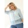 Cardigan female, size 54, blue color