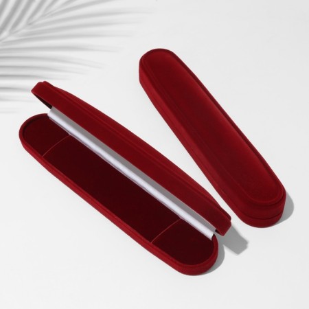 Velvet case for a bracelet/chain/clock "Classic", 22.2 × 4.6, burgundy color